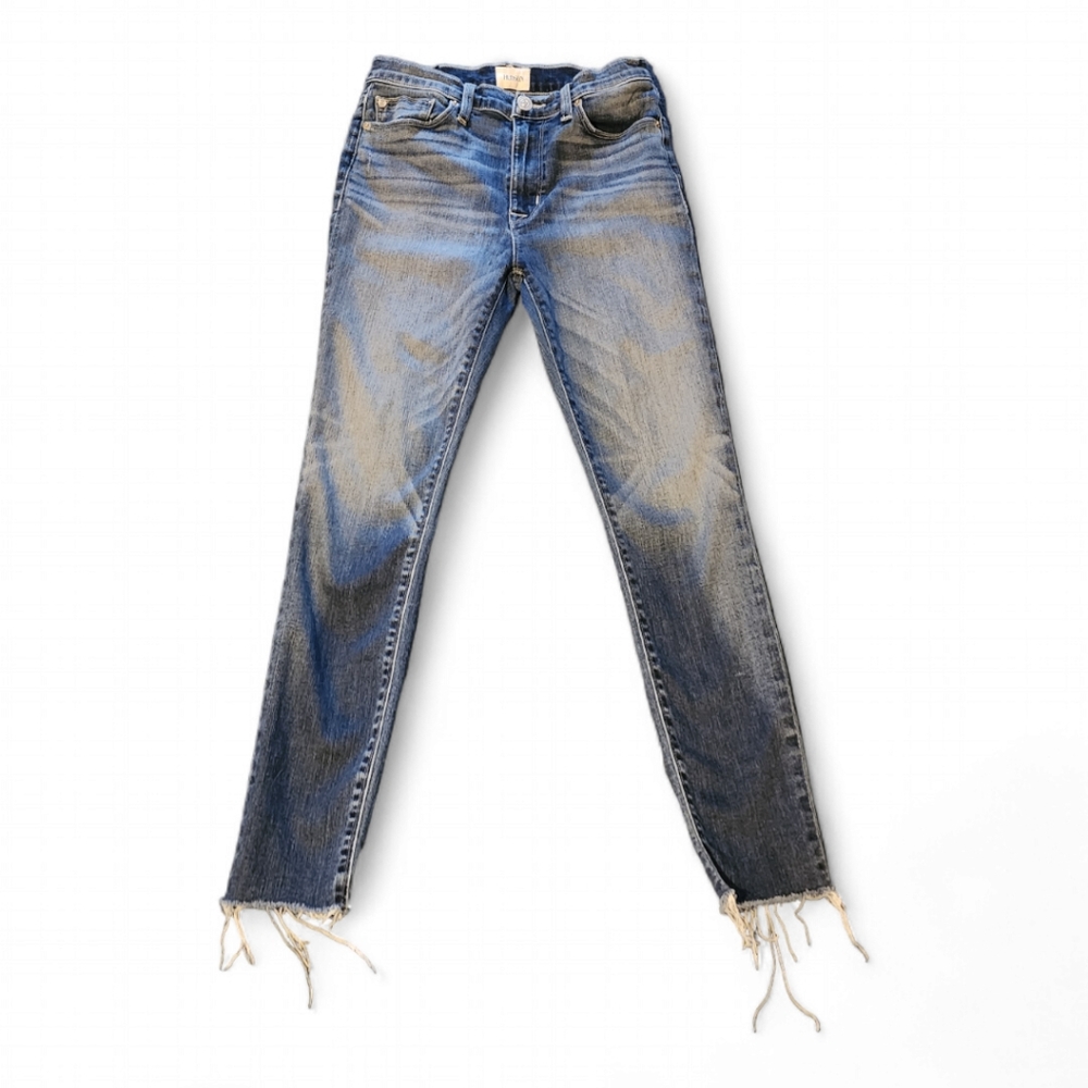 Hudson Jeans, Barbara High Waisted, Raw ankle hem, Size 27
